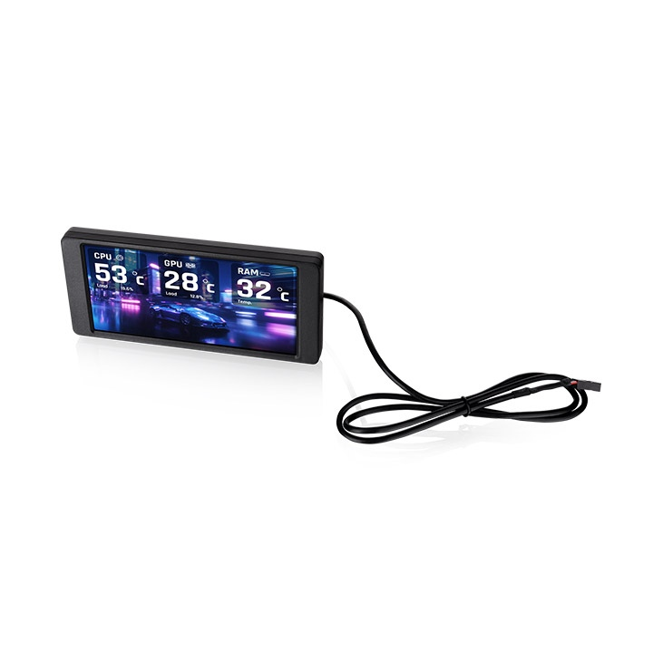 Das 6.0" LCD Panel Kit für den View 390 Air kann mithilfe der TT RGB Plus Software die Systemperformance überwachen oder individuell vom Nutzer eingerichtet werden.