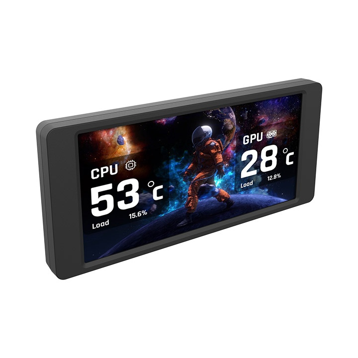 Das 6.0" LCD Panel Kit für den View 390 Air kann mithilfe der TT RGB Plus Software die Systemperformance überwachen oder individuell vom Nutzer eingerichtet werden.