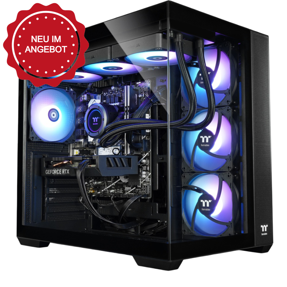 Der Black Giant ist ein LCGS Gaming PC mit NVIDIA RTX 5060 Ti und Intel Core i5 14600KF.
