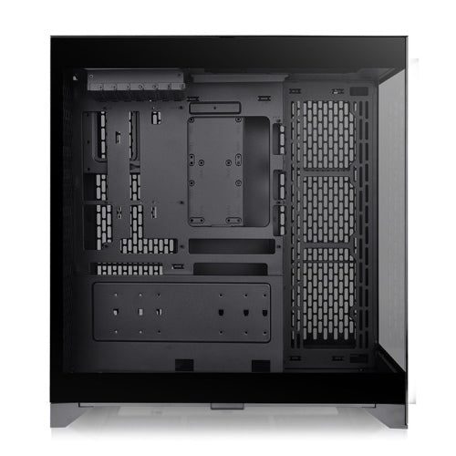 Der CTE E660 MX ist ein Midi Tower Gehaeuse in der Farbe Schwarz mit Drei-Wege-GPU-Installation und Support für Hidden-Connector-Motherboards.