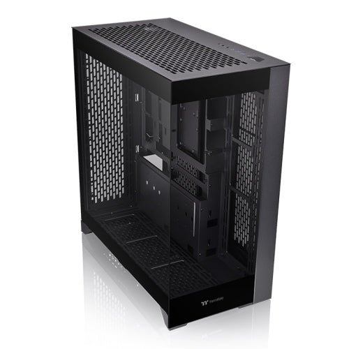 Der CTE E660 MX ist ein Midi Tower Gehaeuse in der Farbe Schwarz mit Drei-Wege-GPU-Installation und Support für Hidden-Connector-Motherboards.