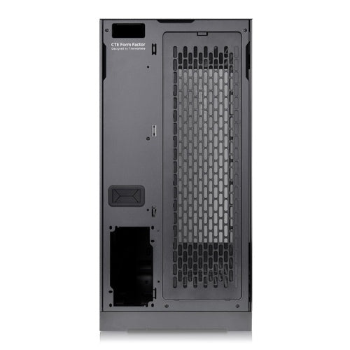 Der CTE E660 MX ist ein Midi Tower Gehaeuse in der Farbe Schwarz mit Drei-Wege-GPU-Installation und Support für Hidden-Connector-Motherboards.