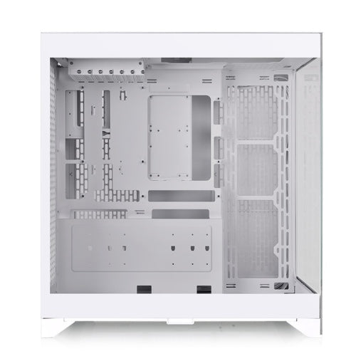 Der CTE E660 MX ist ein Midi Tower Gehaeuse in der Farbe Snow White mit Drei-Wege-GPU-Installation und Support für Hidden-Connector-Motherboards.