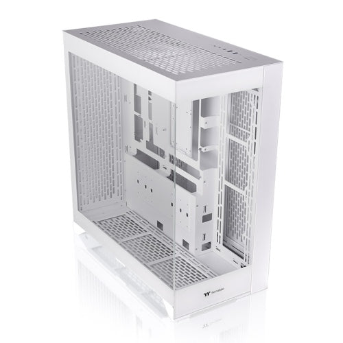 Der CTE E660 MX ist ein Midi Tower Gehaeuse in der Farbe Snow White mit Drei-Wege-GPU-Installation und Support für Hidden-Connector-Motherboards.