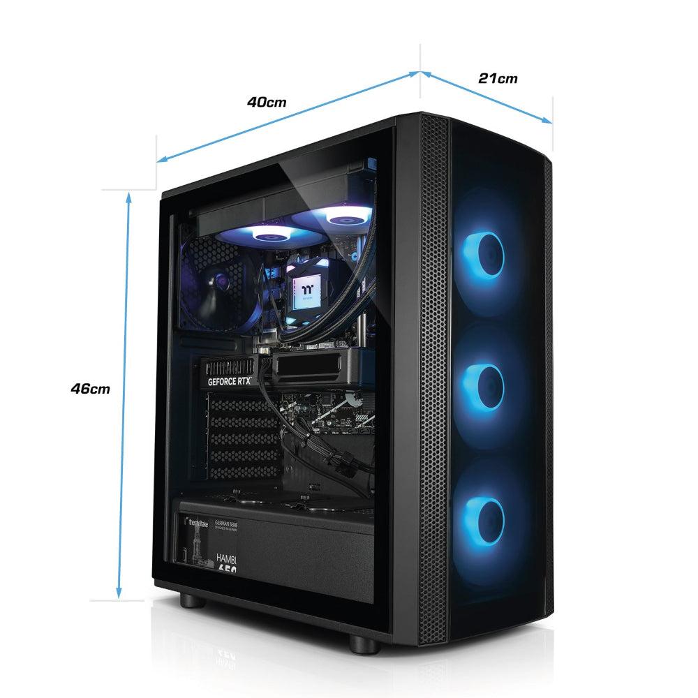 Der Dark Wizard ist ein LCGS Gaming PC mit NVIDIA RTX 5060 und Intel Core i5 14400F.