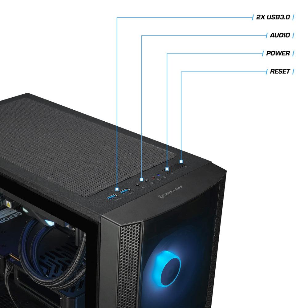 Der Dark Wizard ist ein LCGS Gaming PC mit NVIDIA RTX 5060 und Intel Core i5 14400F.