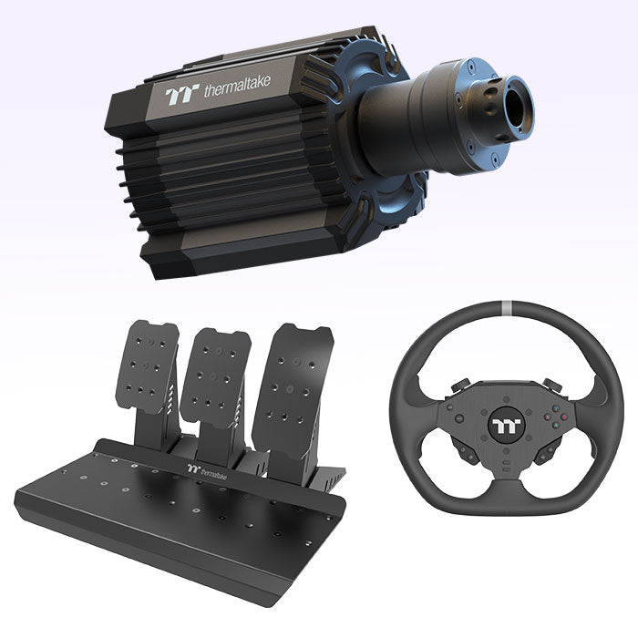 G6 Direct Drive Racing Wheel with pedals Bundle - Thermaltake LCGS