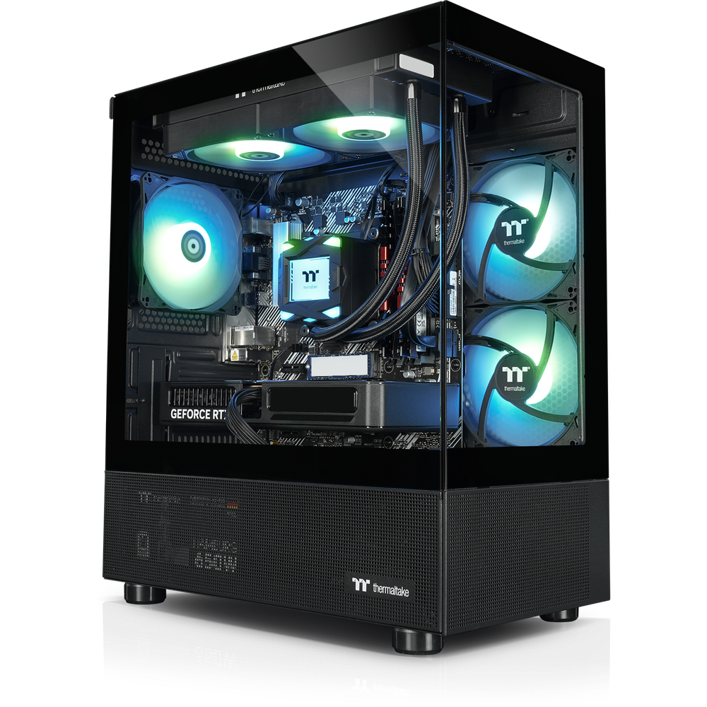 Der Green Mimic 5060 in der Farbe Schwarz ist ein LCGS Gaming PC mit ordentlicher Leistung. Ausgestattet mit bester Thermaltake-Technik dem View 170 TG ARGB Black Gehäuse, LA240 Black ARGB AIO und Netzteil Hamburg. Hardware: CPU AMD Ryzen 7 8700F, Mainboard Gigabyte A620M H, 32 GB DDR5 Ram, 1TB M.2 SSD.