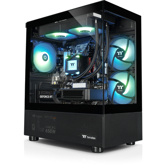 Der Green Mimic 5060 in der Farbe Schwarz ist ein LCGS Gaming PC mit ordentlicher Leistung. Ausgestattet mit bester Thermaltake-Technik dem View 170 TG ARGB Black Gehäuse, LA240 Black ARGB AIO und Netzteil Hamburg. Hardware: CPU AMD Ryzen 7 8700F, Mainboard Gigabyte A620M H, 32 GB DDR5 Ram, 1TB M.2 SSD.