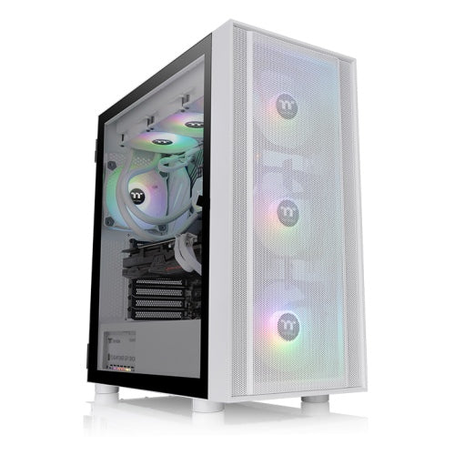 H570 TG ARGB Snow Midi Tower Chassis für ATX- und E-ATX mit abnehmbaren Staubfiltern