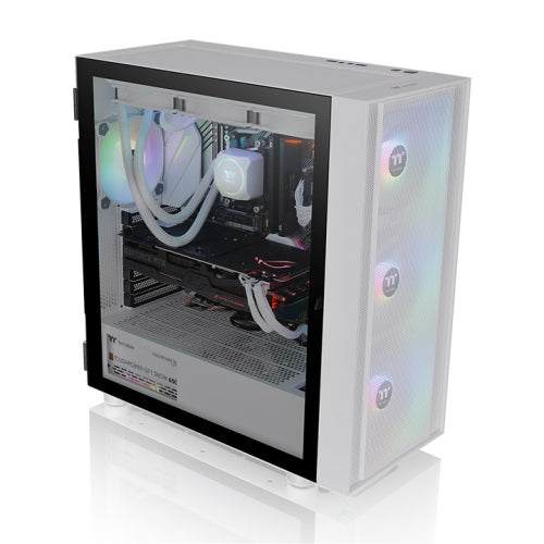 H570 TG ARGB Snow Midi Tower Chassis für ATX- und E-ATX mit abnehmbaren Staubfiltern
