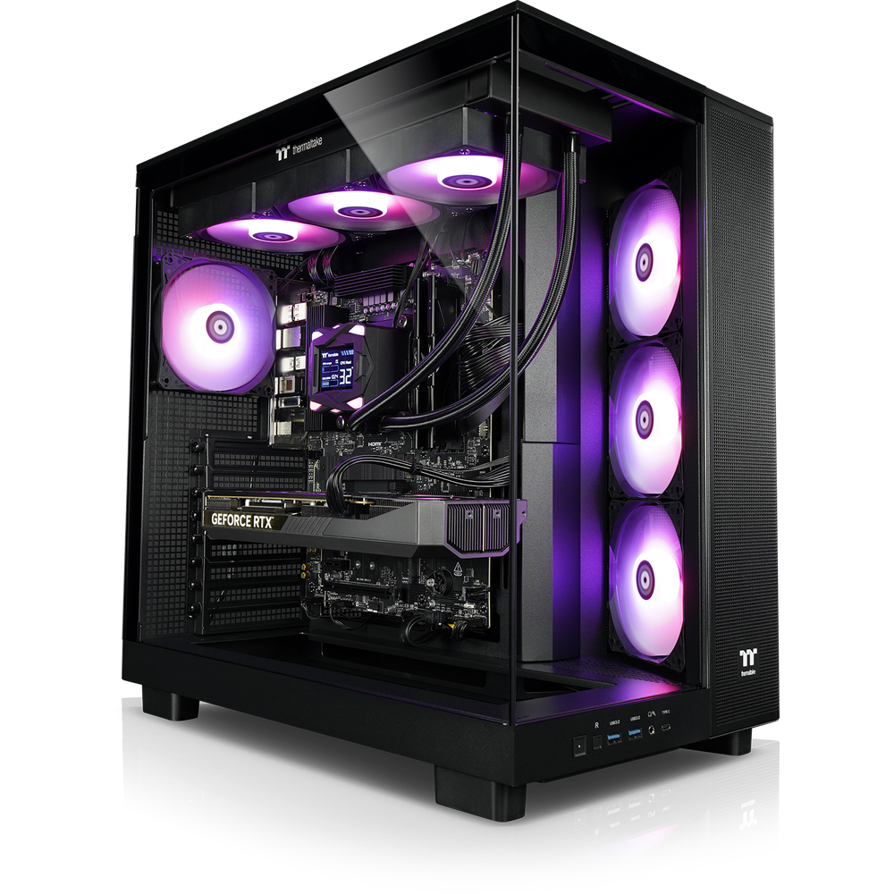 Der Purple Pixie RTX 5070TI in der Farbe Schwarz ist ein LCGS Gaming PC mit ordentlicher Leistung. Ausgestattet mit bester Thermaltake-Technik dem View 380 XL TG ARGB Black Gehäuse, LA360-S Black ARGB (mit Display) AIO und Netzteil ToughPower GT 850W, 80+ Gold. Hardware: CPU AMD Ryzen 7 7800X3D, 32 GB DDR5 Ram, 2TB M.2 SSD.