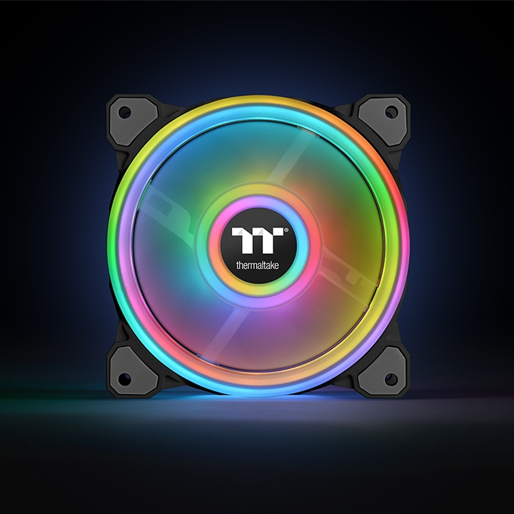 ***B-Ware*** Riing Quad 14 RGB Radiator Fan TT Premium Edition 3 Fan Pack (Controller included)