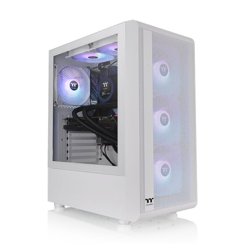 Das S200 TG Snow White ist ein Midi Tower PC ATX-Chassis für mit Glasfenster