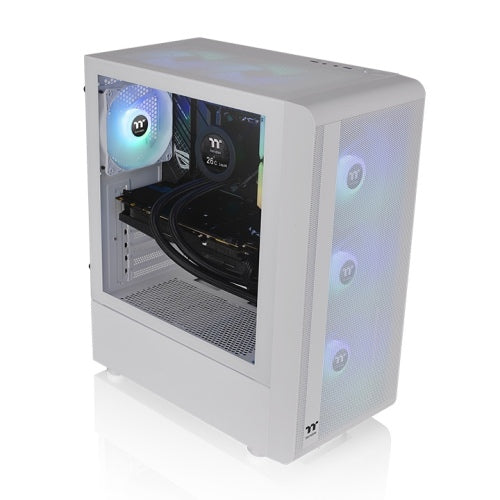 Das S200 TG Snow White ist ein Midi Tower PC ATX-Chassis für mit Glasfenster