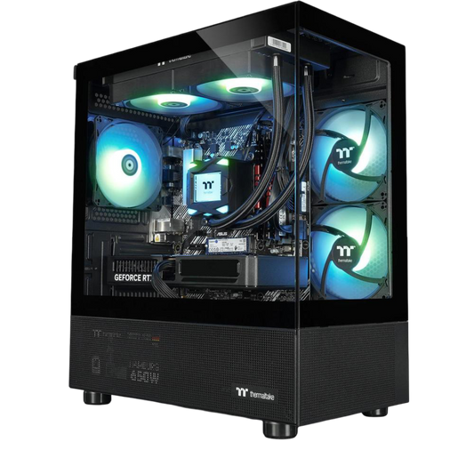 Darkling Elder 5070 Black LCGS Gaming PC im Thermaltake View 170 TG ARGB Black Gehäuse mit Glasfront und ARGB-Beleuchtung