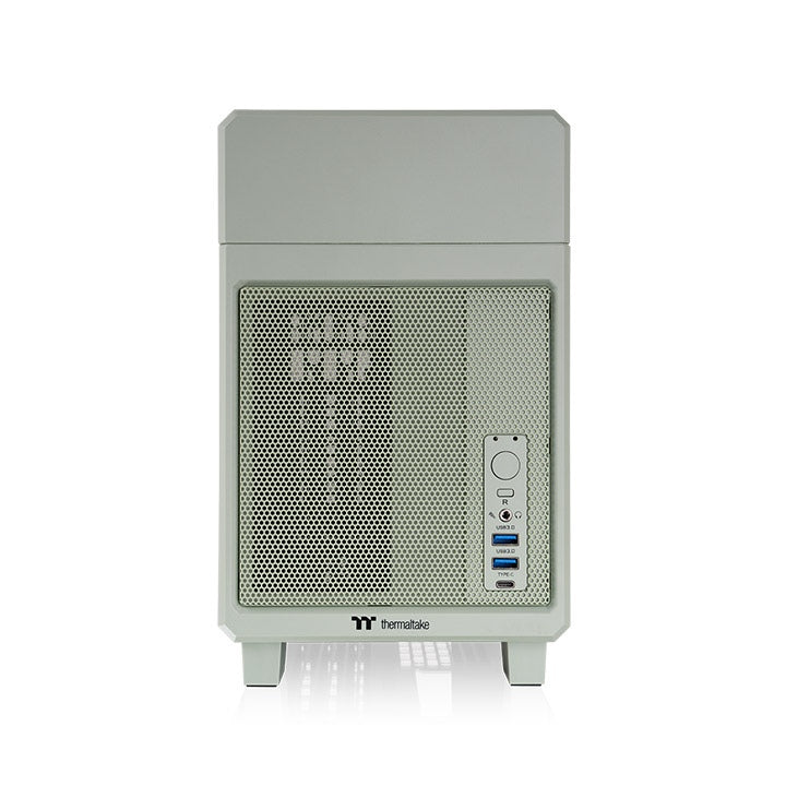 Das TR100 ist ein kompaktes PC Mini-ITX-Gehäuse (Tower) in Matcha Green