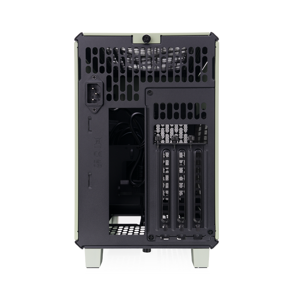 Das TR100 ist ein kompaktes PC Mini-ITX-Gehäuse (Tower) in Matcha Green