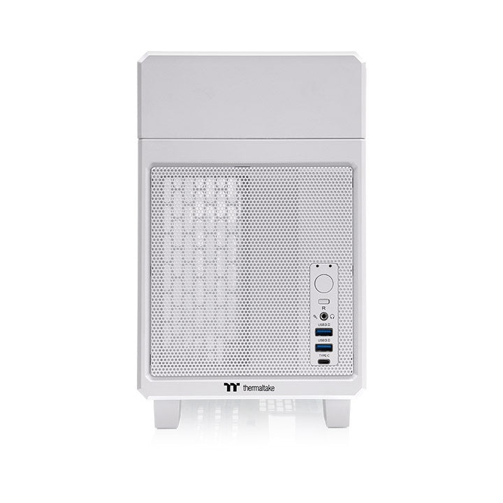 Das TR100 ist ein kompaktes PC Mini-ITX-Gehäuse (Tower) in Snow White.