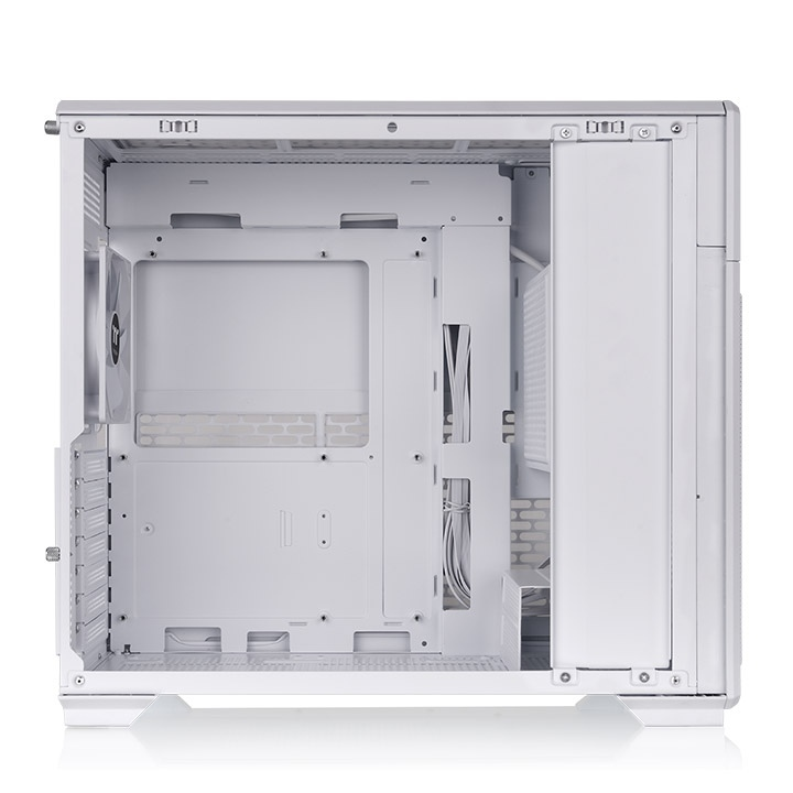 Entdecke das neue TR300 TG ATX Midi PC Gehäuse Snow White mit stilvollen TG Panel mit optionales 6,0-Zoll-LCD-Bildschirm-Kit