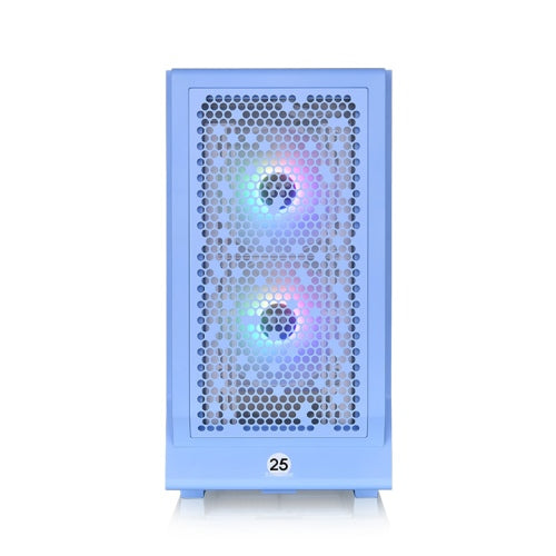 Der Ceres 330 TG ARGB in der Farbe Hydrangea Blue ist ein Midi E-ATX-PC Gehaeuse.
