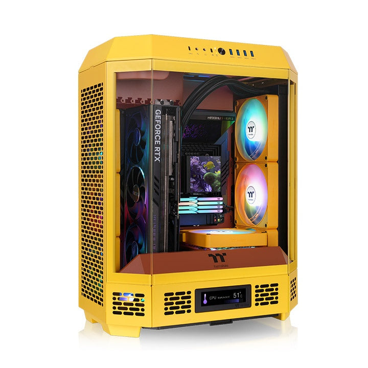 Der Tower 600 in der Farbe Butter Caramel ist ein ATX PC Gehäuse.