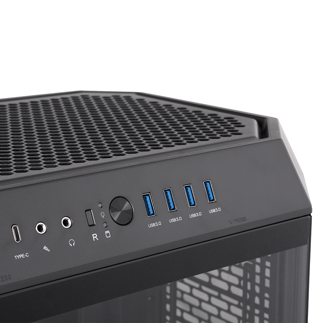 Der Tower 600 Black ist ein PC Midi Gehaeuse mit ATX-Standard
