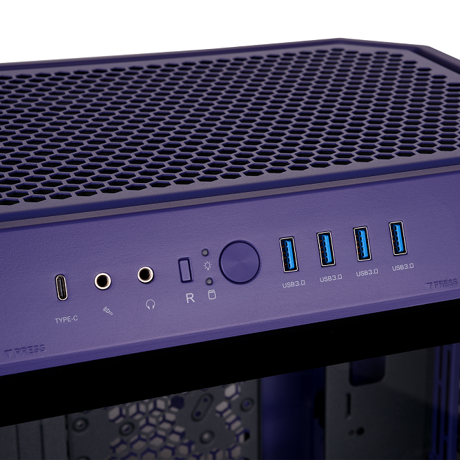 Der Tower 600 Future Dusk ist ein PC Midi Gehaeuse mit ATX-Standard