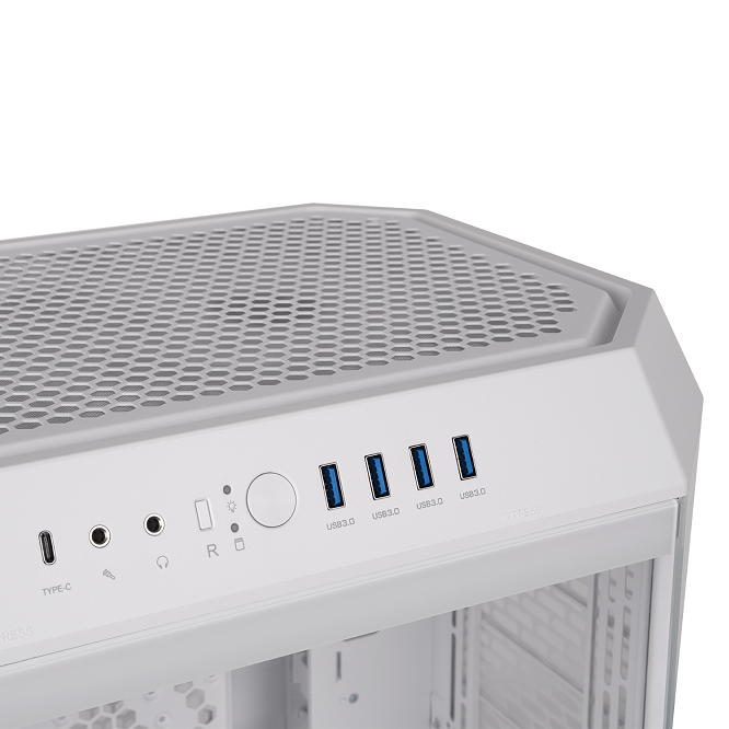 Der Tower 600 Snow White ist ein PC Midi Gehaeuse mit ATX-Standard