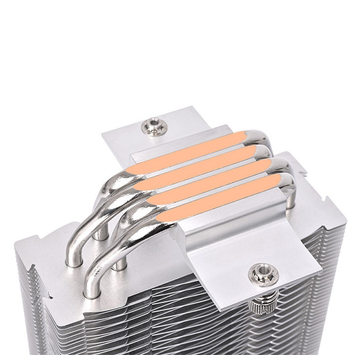 Der UX400 ist ein günstiger CPU-Kuehler in der Farbe Black mit leisem 120-mm-High-Airflow-Luefter.