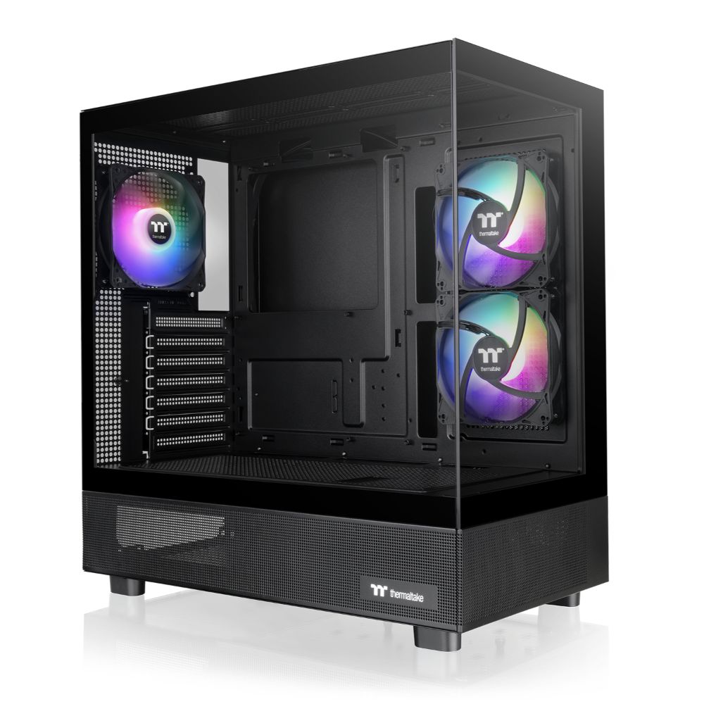 Das View 270 Plus TG ARGB ist ein PC Gehaeuse (Midi Tower) in der Farbe Black.