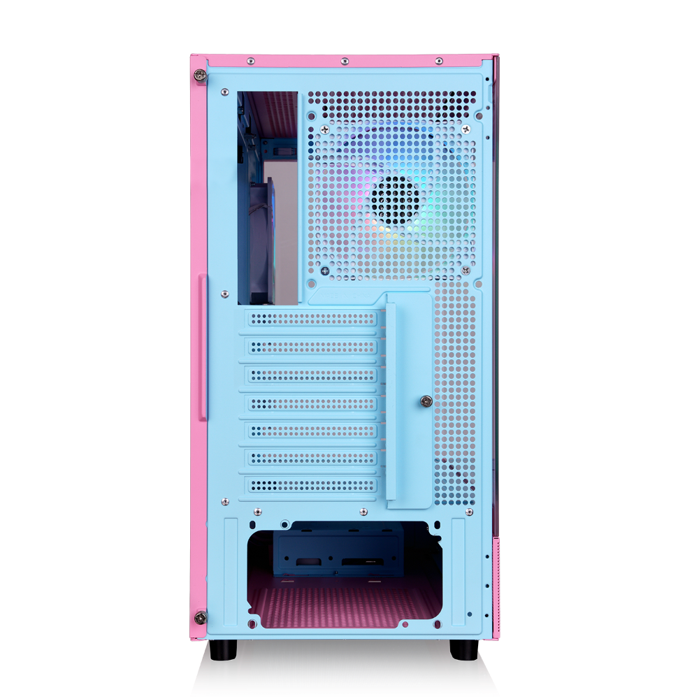 Das View 270 Plus TG ARGB ist ein PC Gehaeuse (Midi Tower) in der Farbe Bubble Pink.