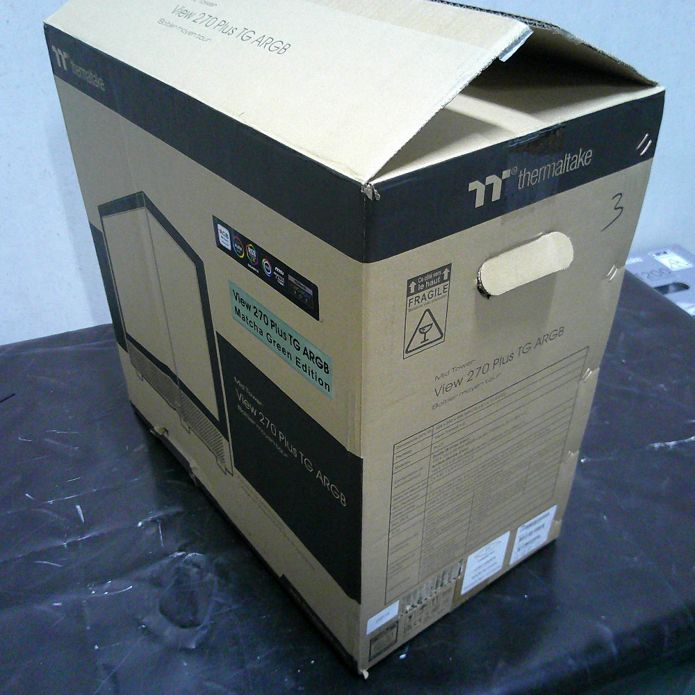 Das View 270 Plus TG ARGB ist ein PC Gehaeuse (Midi Tower) in der Farbe Matcha Green.