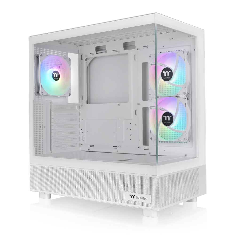 Das View 270 Plus TG ARGB ist ein PC Gehaeuse (Midi Tower) in der Farbe Snow White.