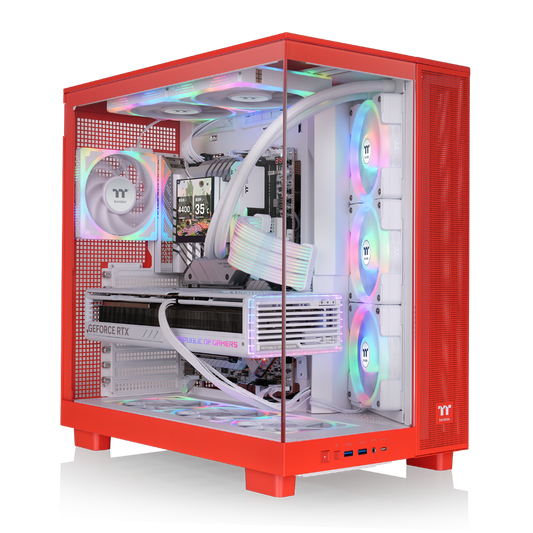 Das View 380 XL TG ARGB PC Gehäuse ist ein Zweikammer-ATX-Gehäuse mit großartiger Ausstattung.