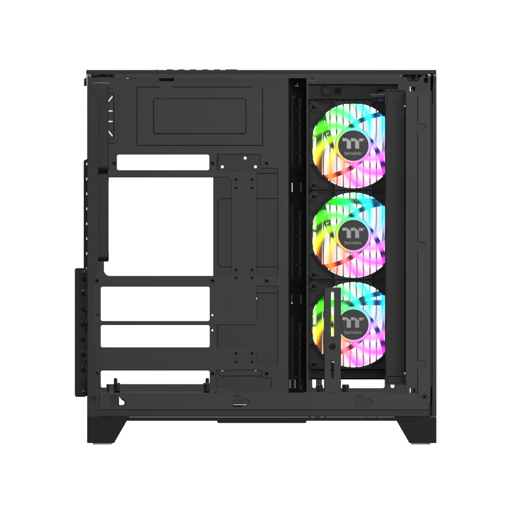 Das View 390 Air ist ein Midi ATX PC-Gehaeuse mit gebogenen TG-Panel, Hidden_Connector und hervorrangender Luftkühlung durch CT120 Fans und Mesh-Frontpanel.