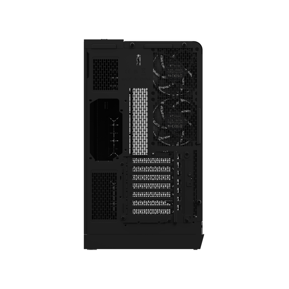 Das View 390 Air ist ein Midi ATX PC-Gehaeuse mit gebogenen TG-Panel, Hidden_Connector und hervorrangender Luftkühlung durch CT120 Fans und Mesh-Frontpanel.