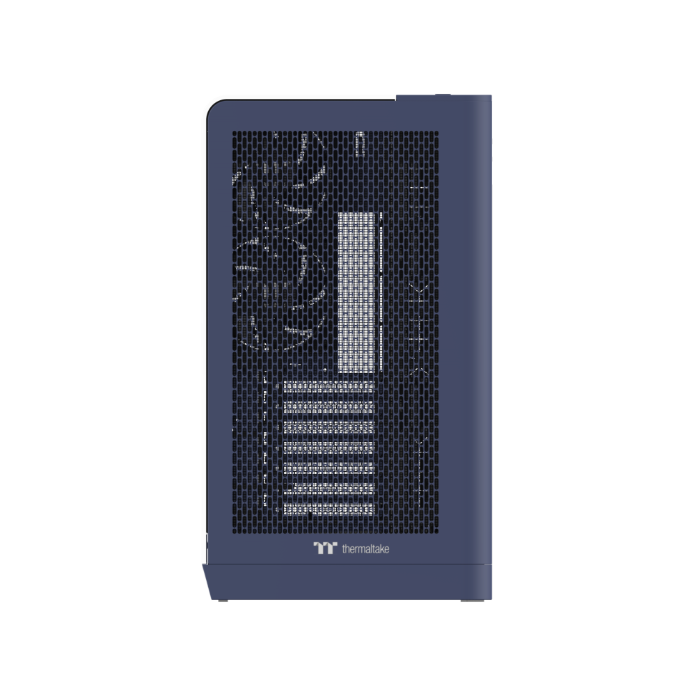 Das View 390 Air ist ein Midi ATX PC-Gehaeuse mit gebogenen TG-Panel, Hidden Connector und hervorrangender Luftkühlung durch zwei CT120 Fans und Mesh-Frontpanel in der Farbe Future Dusk (Violett).