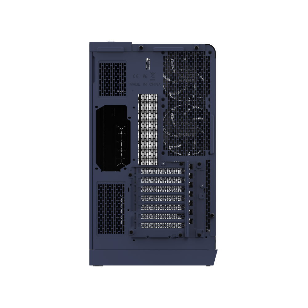 Das View 390 Air ist ein Midi ATX PC-Gehaeuse mit gebogenen TG-Panel, Hidden Connector und hervorrangender Luftkühlung durch zwei CT120 Fans und Mesh-Frontpanel in der Farbe Future Dusk (Violett).