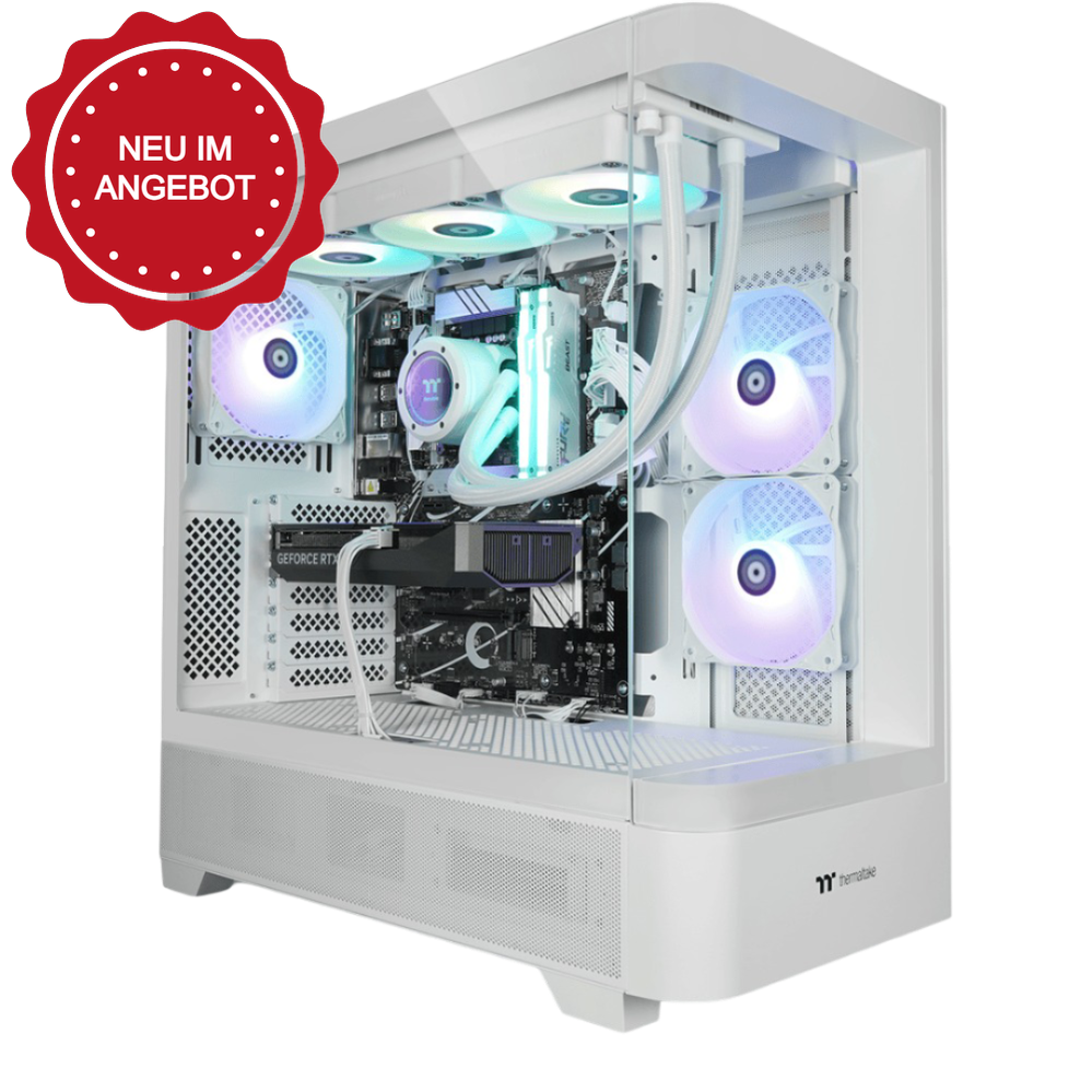 Der White Unicorn ist ein LCGS Gaming PC mit NVIDIA RTX 5070 Ti und Intel Core i7 14700KF.
