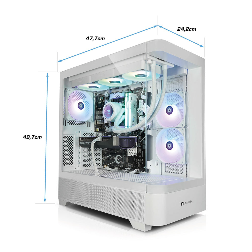 Der White Unicorn ist ein LCGS Gaming PC mit NVIDIA RTX 5070 Ti und Intel Core i7 14700KF.