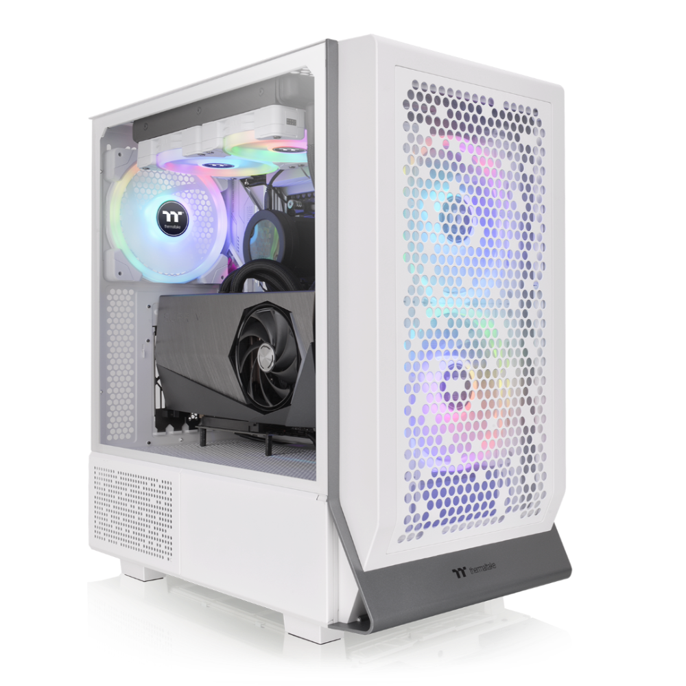 Gaming PC Konfigurator (Pro Gaming Line, M-ATX) - Das Ceres 350 MX-Midi Tower Mesh in der Farbe Snow White ist ein Midi Gehaeuse von Thermaltake LCGS Shop.
