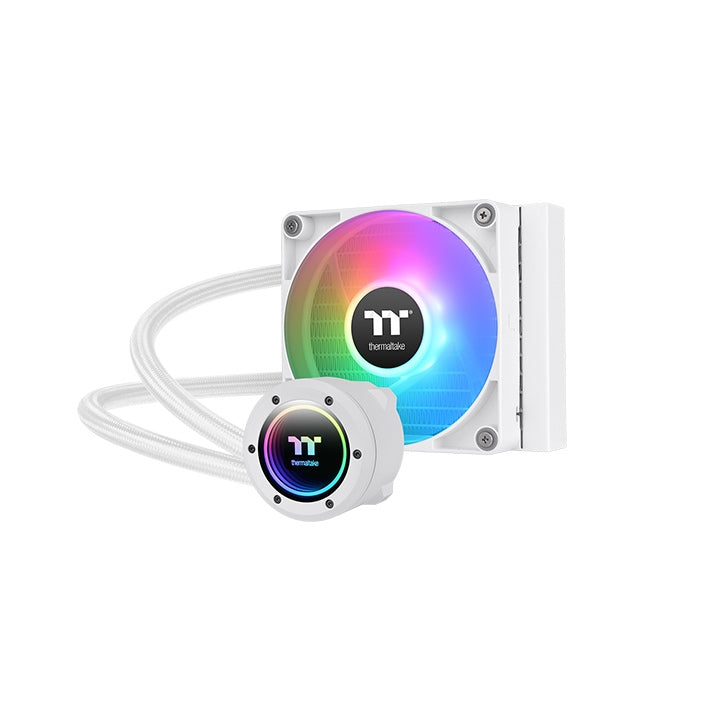 TH120 ARGB V2 Snow CPU AIO Liquid Cooler - Thermaltake Toughstore