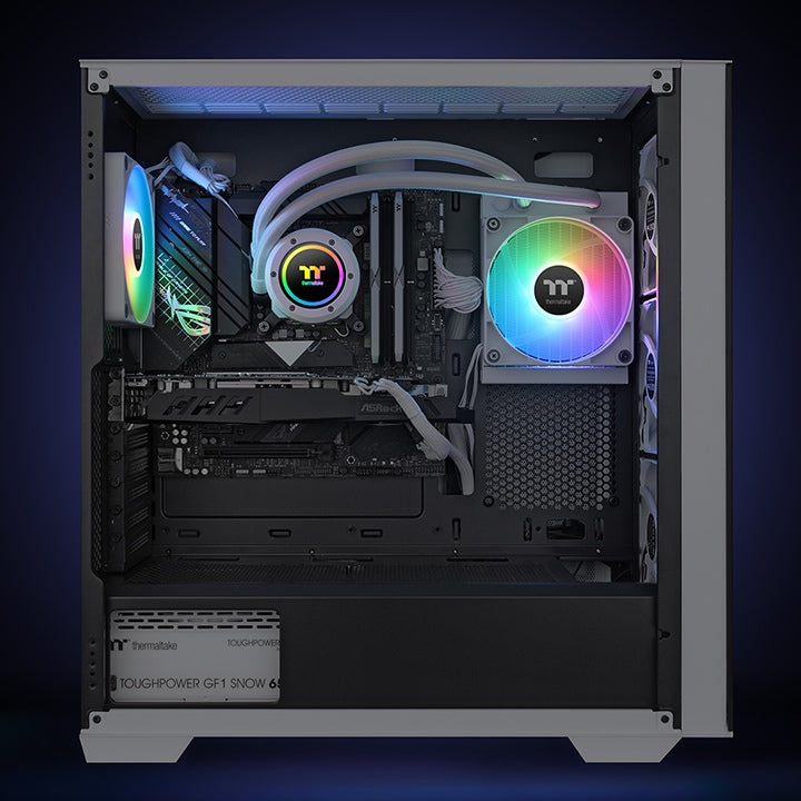 TH120 ARGB V2 Snow CPU AIO Liquid Cooler - Thermaltake Toughstore