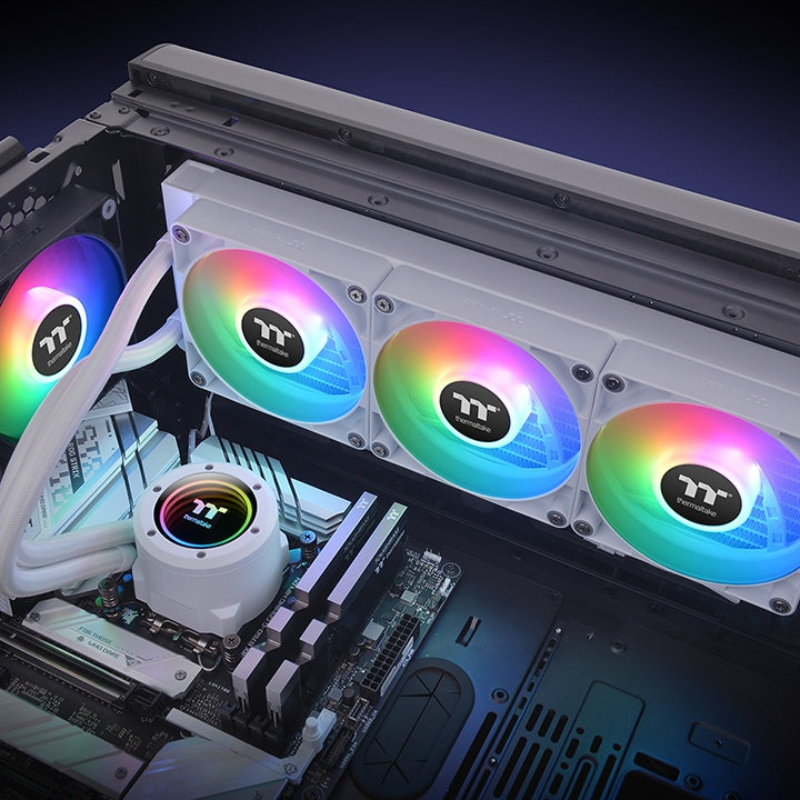 TH360 ARGB V2 Snow CPU AIO Liquid Cooler - Thermaltake Toughstore
