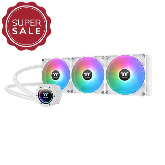 TH420 ARGB V2 Snow CPU AIO Liquid Cooler - Thermaltake Toughstore