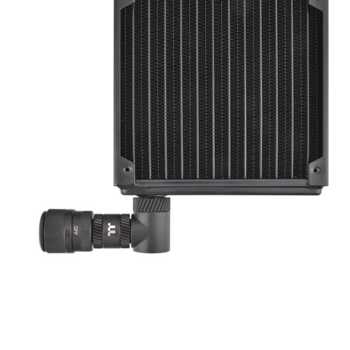 Pacific SF Male to Male 30mm Extender Matte Black DIY LCS Fittings - Thermaltake LCGS