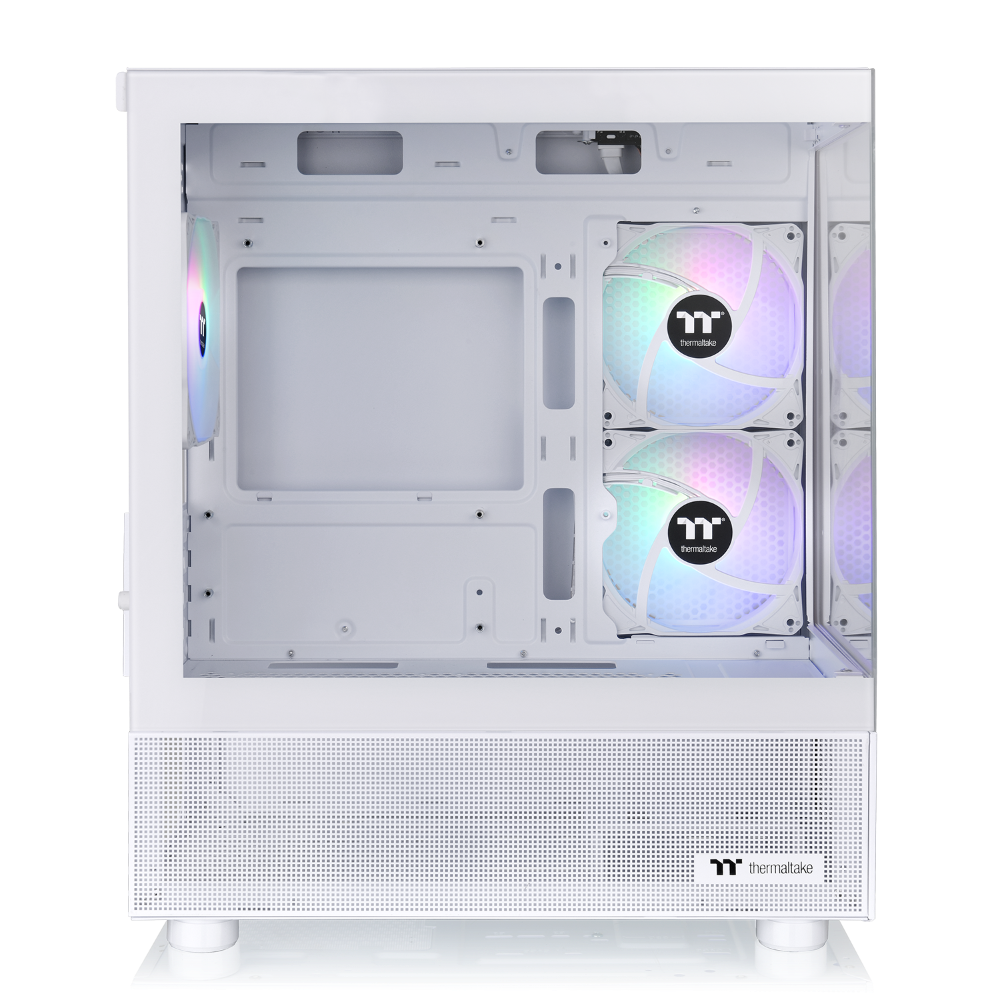 Das View 170 TG ARGB Snow White ist Micro-ATX-Gehäuse mit eleganten Glaspaneelen