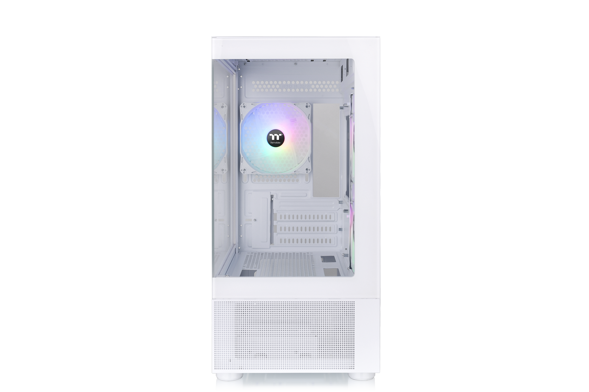 Das View 170 TG ARGB Snow White ist Micro-ATX-Gehäuse mit eleganten Glaspaneelen