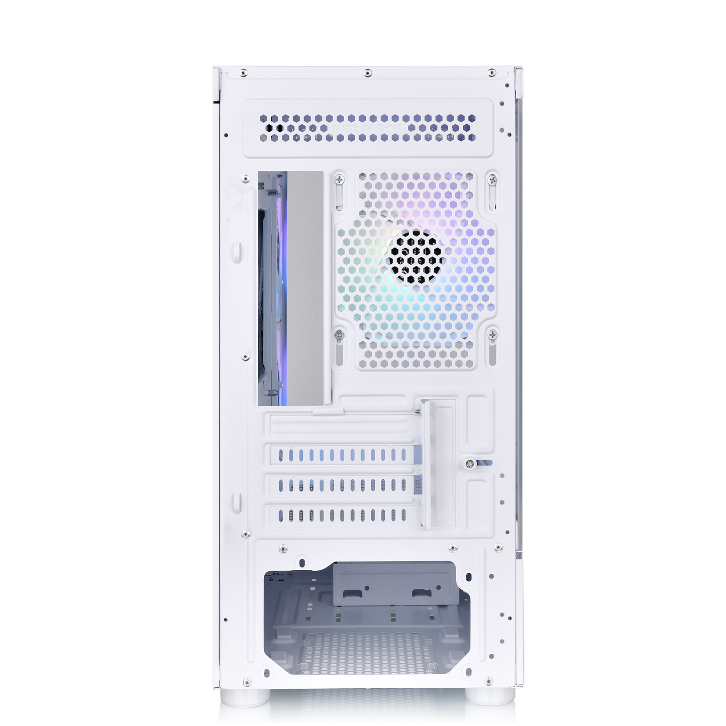 Das View 170 TG ARGB Snow White ist Micro-ATX-Gehäuse mit eleganten Glaspaneelen